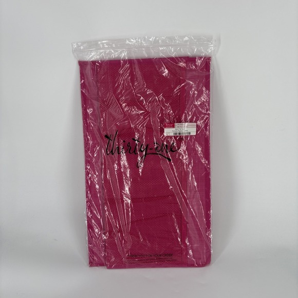 Thirty-One Gifts Utility Tote Stand Tall INSERT Pink Cross Pop - Picture 1 of 11